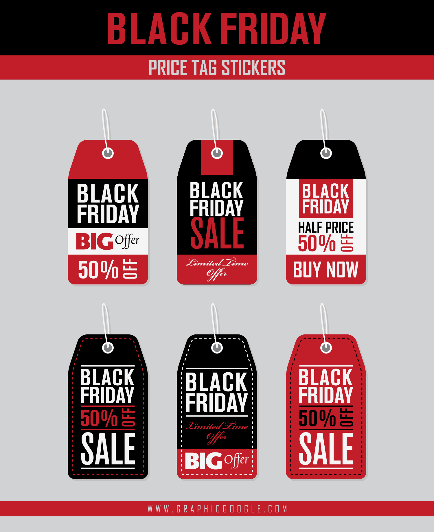 Free Black Friday Price Tag Stickers Vectors For Graphic Designers